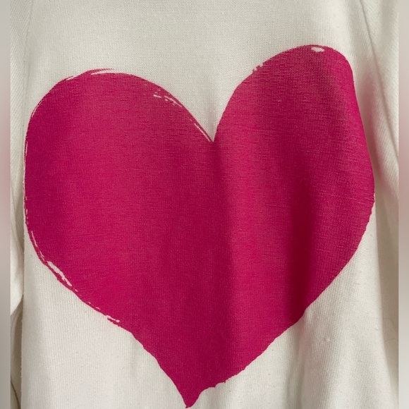 Joah Love Pink heart sweatshirt. - Picture 2 of 4